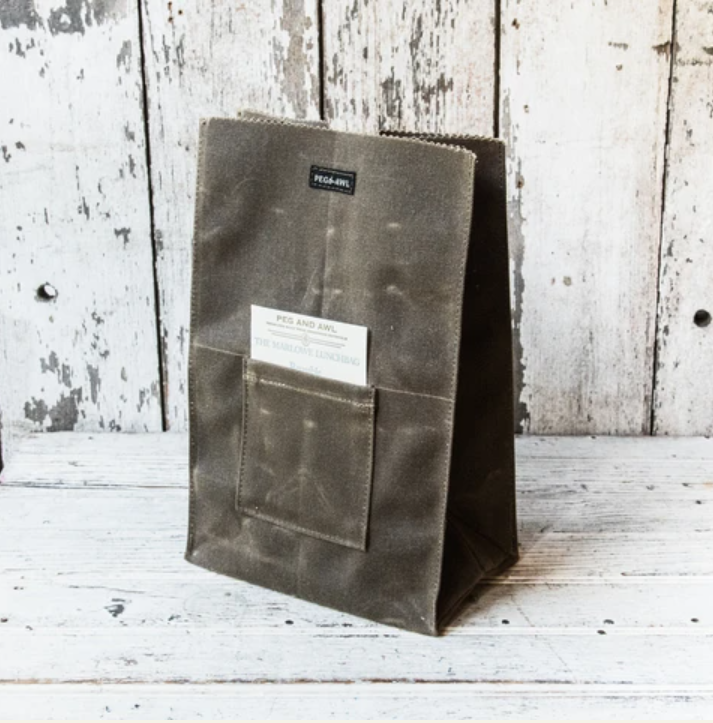 Waxed Canvas Lunch Bag