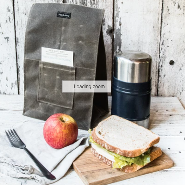 Waxed Canvas Lunch Bag