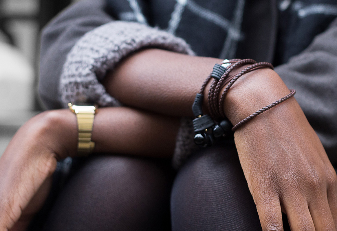 Wearable Wristband Headphone Earbuds