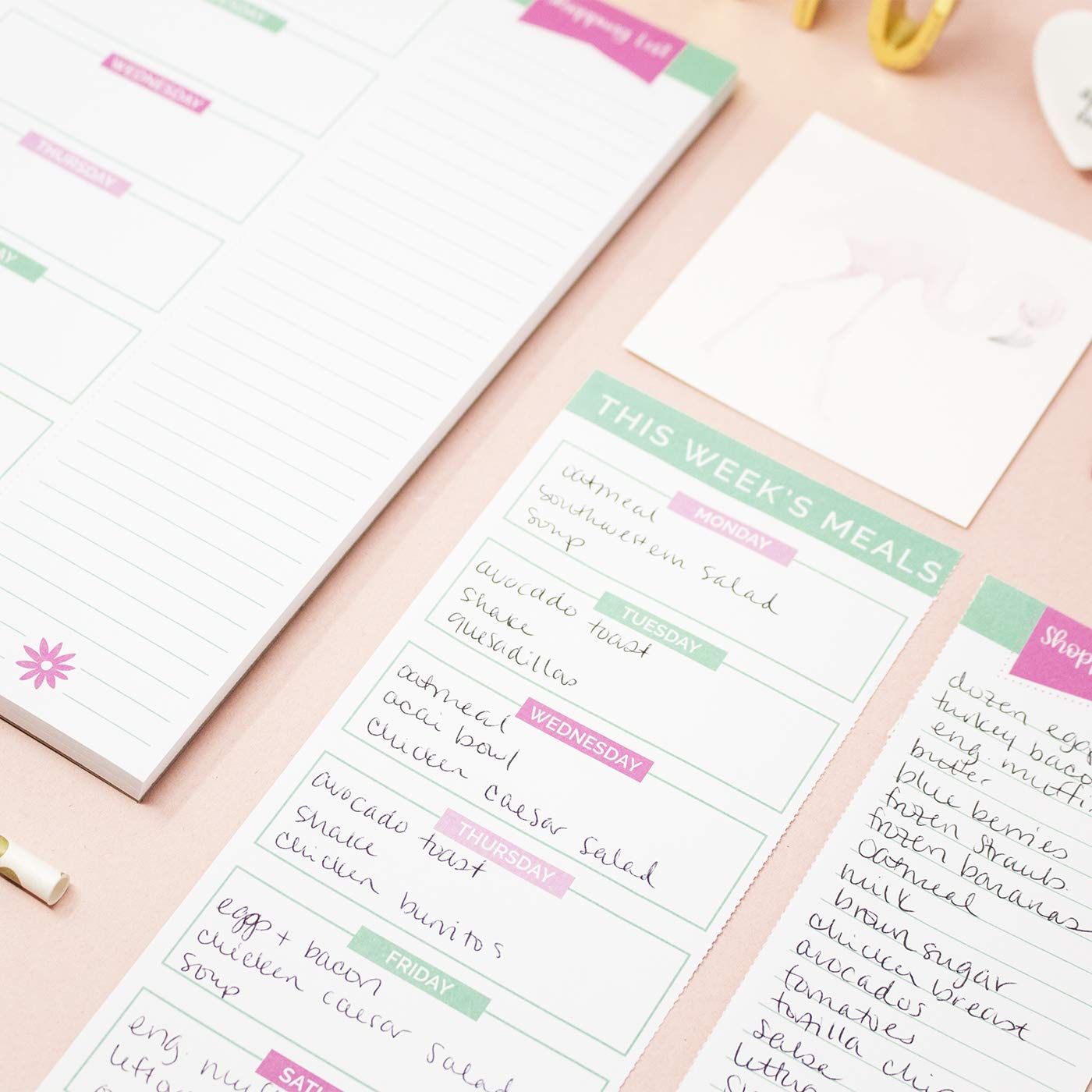 Weekly Meal Planning Pad