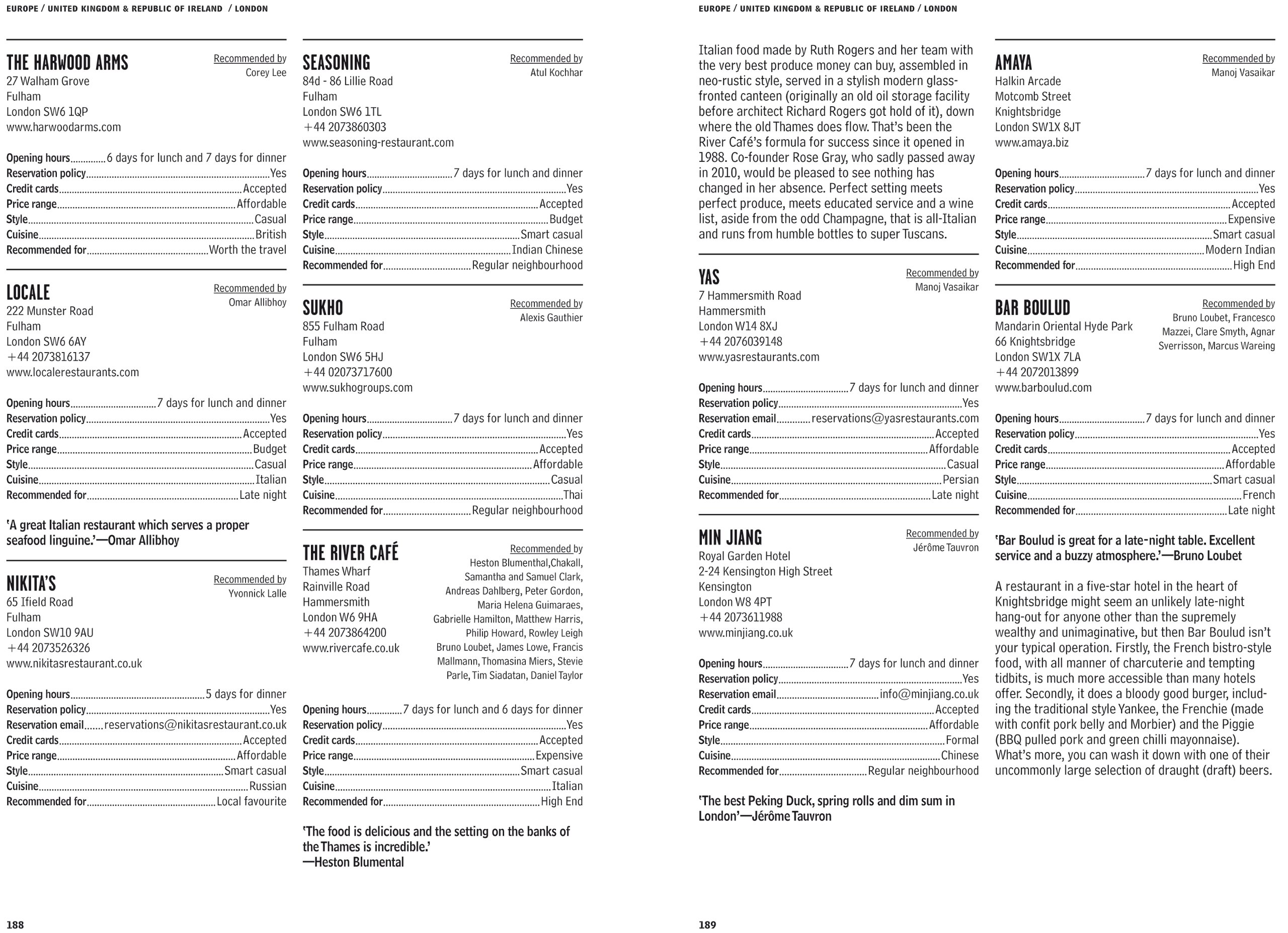 Where Chefs Eat: A Guide to Chefs' Favourite Restaurants