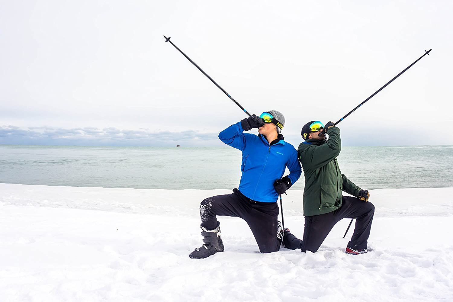 WhiSKI Poles Ski Pole Flasks