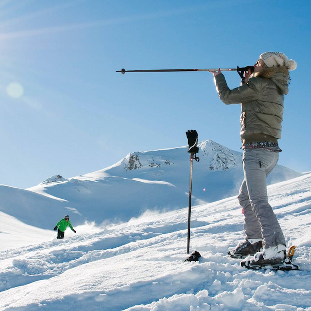 WhiSKI Poles Ski Pole Flasks