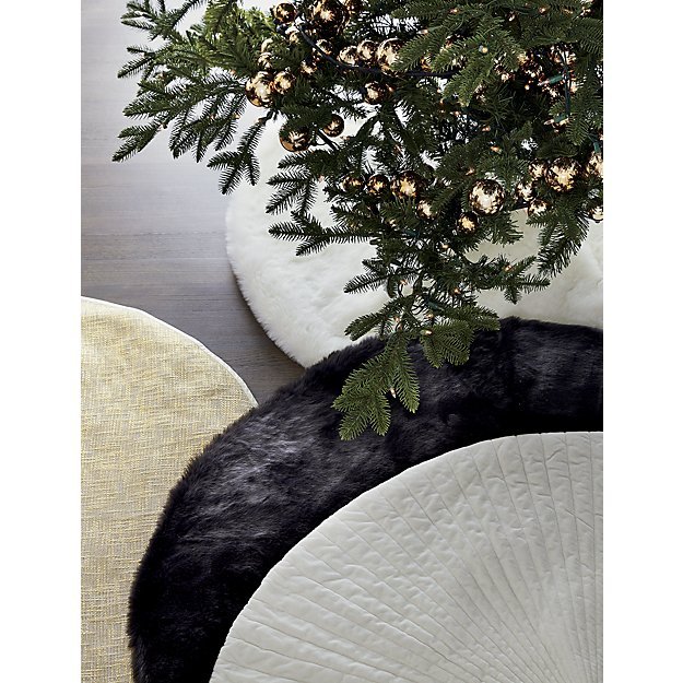 White Faux Fur Tree Skirt