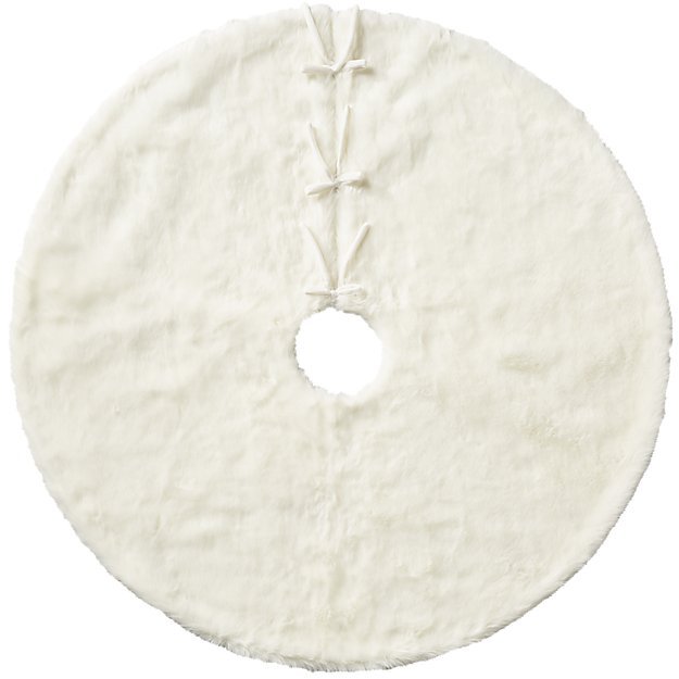 White Faux Fur Tree Skirt