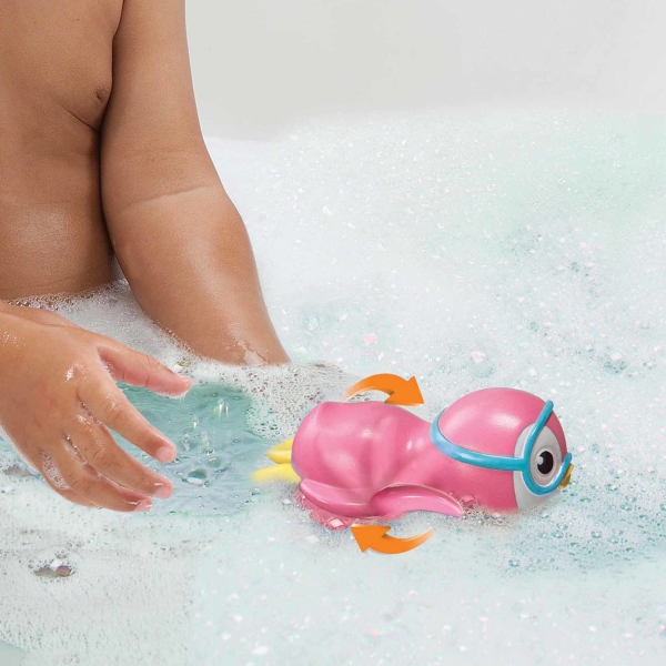 Wind Up Swimming Penguin Bath Toy