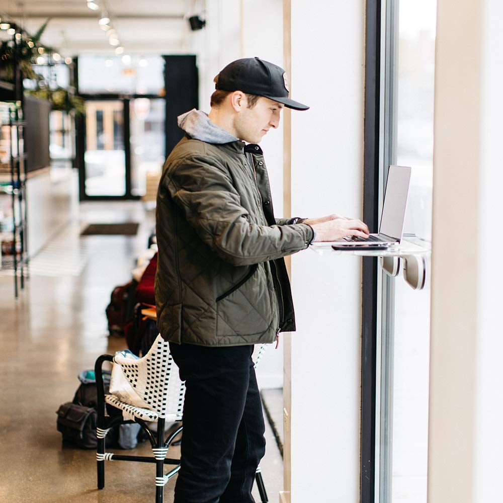 Window-Mounted Standing Desk
