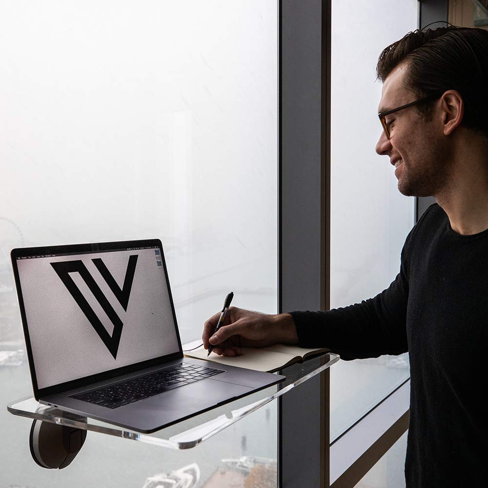 Window-Mounted Standing Desk