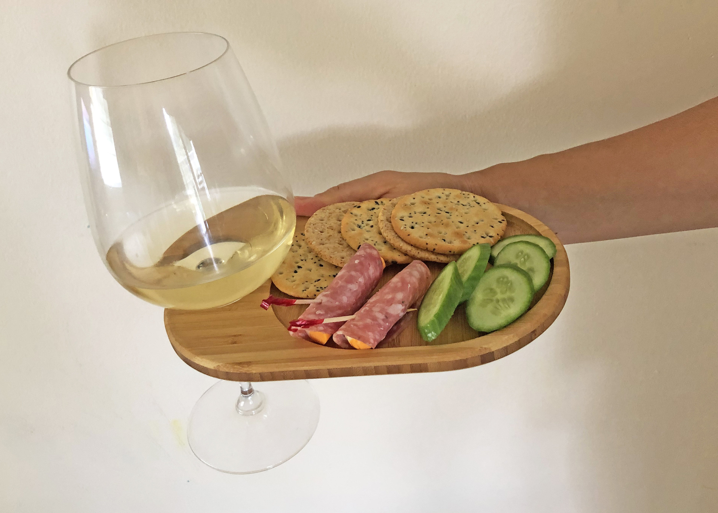 Wine & Appetizer Tray - Set of 4