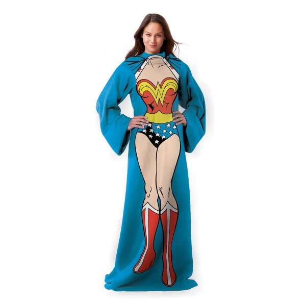 Wonder Woman Blanket with Sleeves