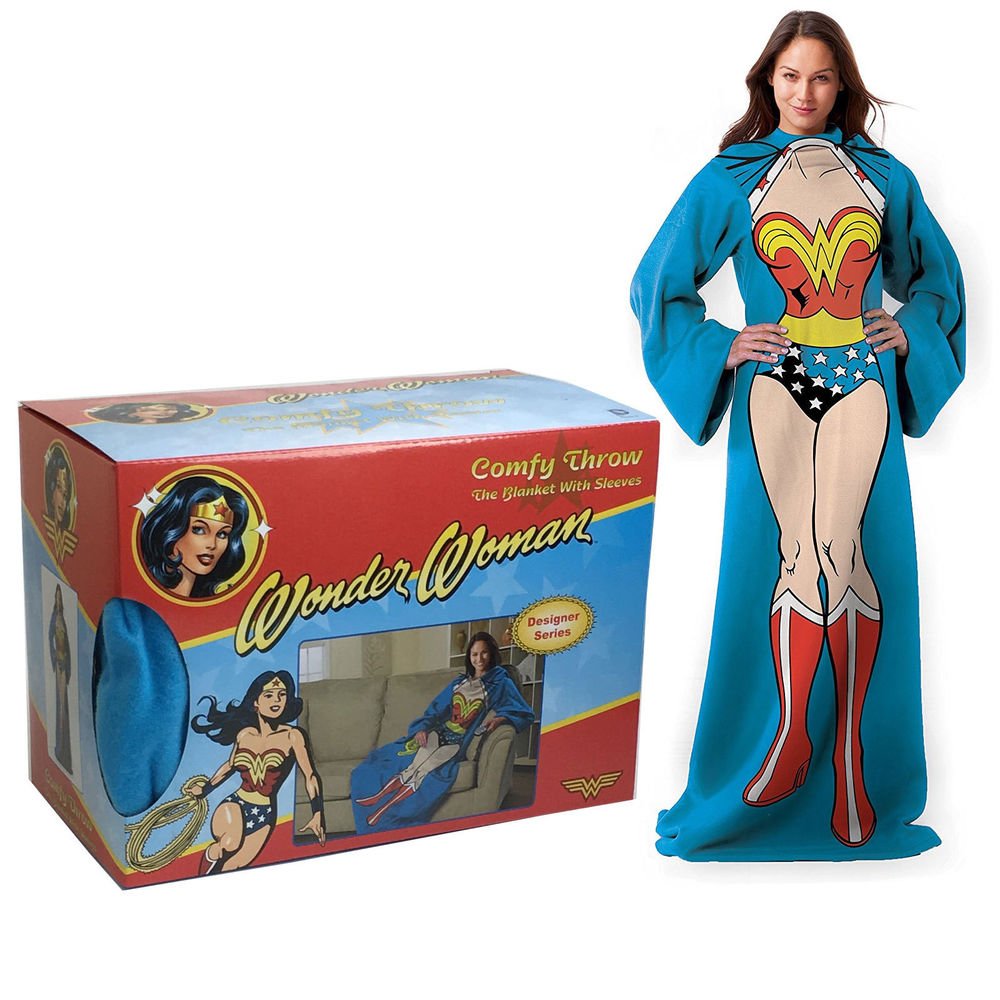 Wonder Woman Blanket with Sleeves