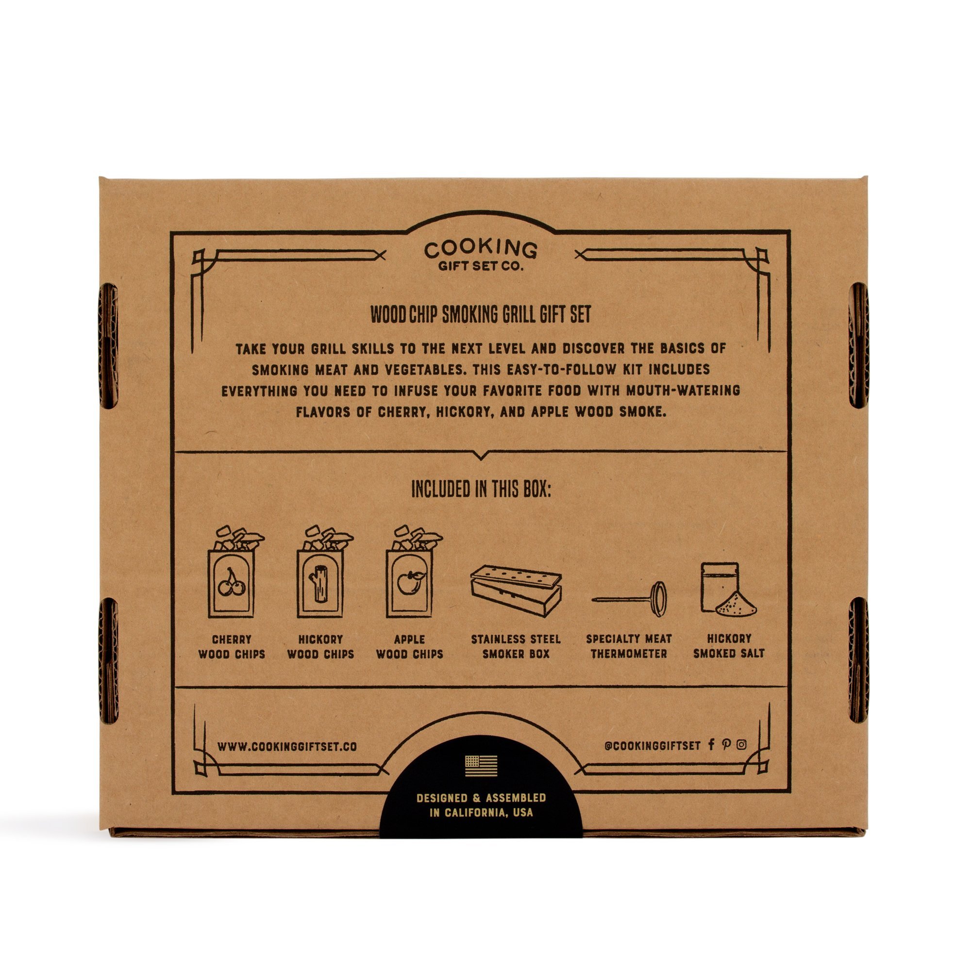 Wood Chip Smoking Grill Gift Set