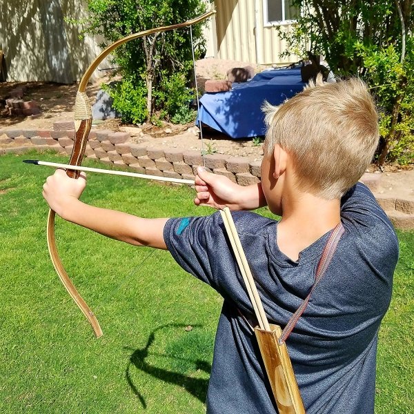 Wooden Bow and Arrow Set