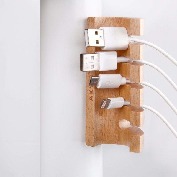 Wooden Cable Organizer 