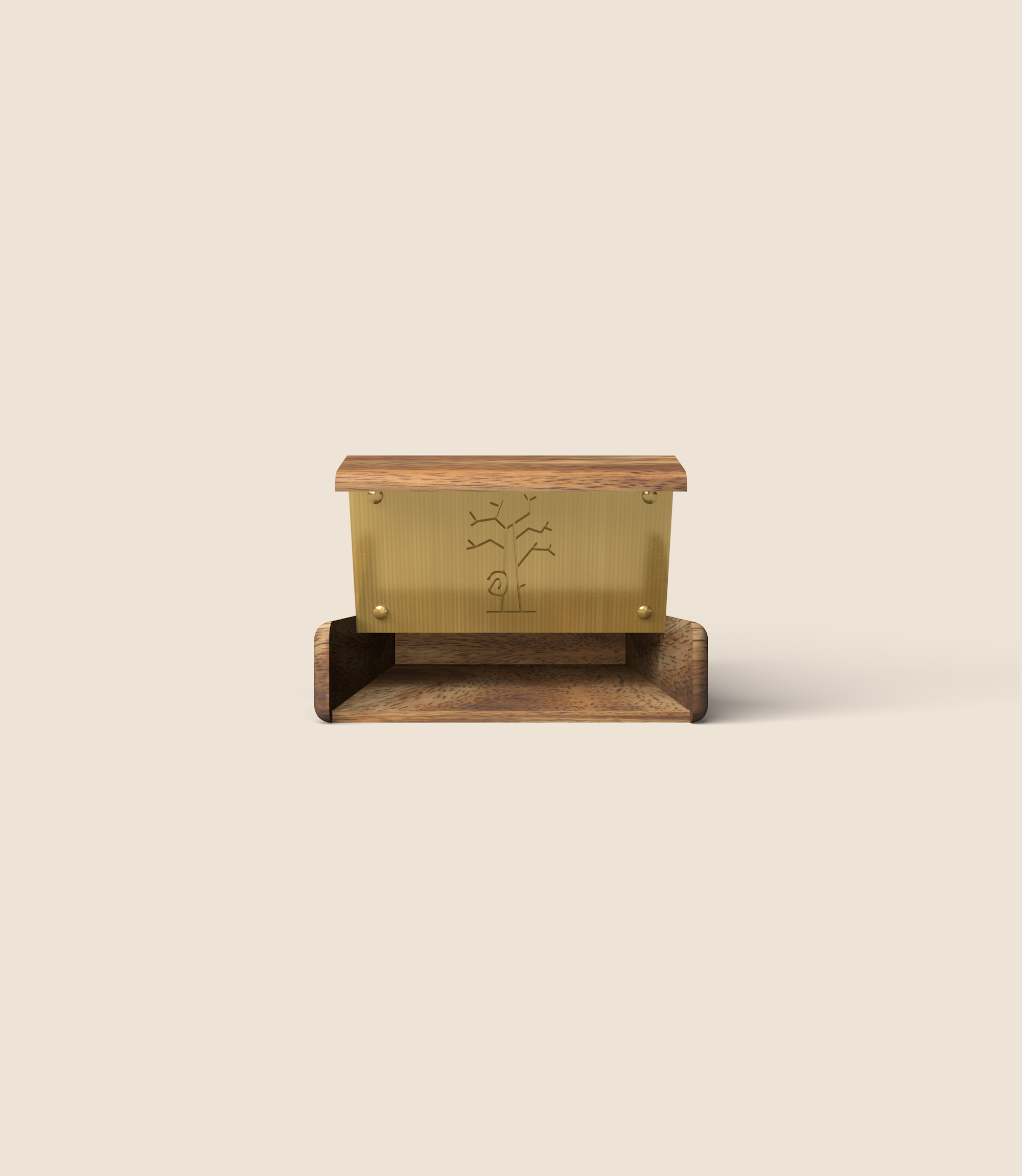 Wooden Cigarette Case