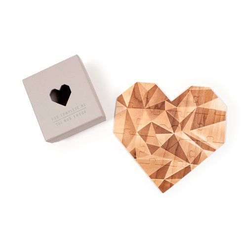 Wooden Heart Shaped Jigsaw Puzzle