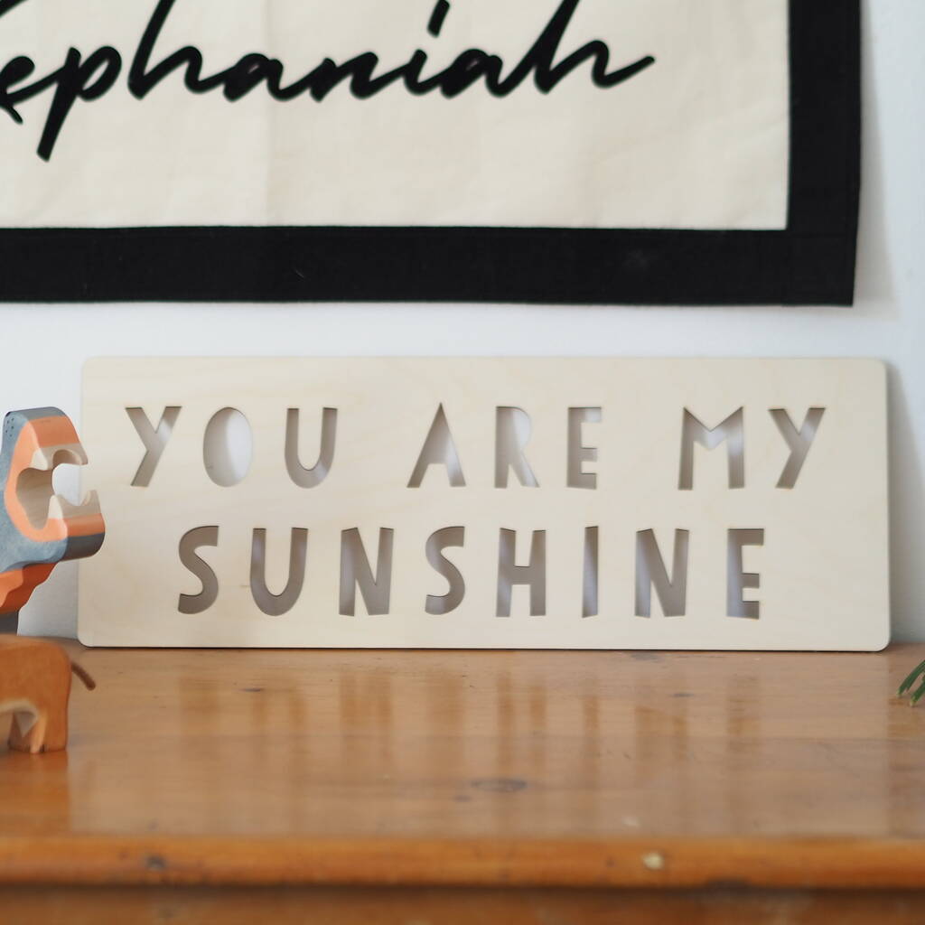 Wooden 'You Are My Sunshine' Father's Day Sign