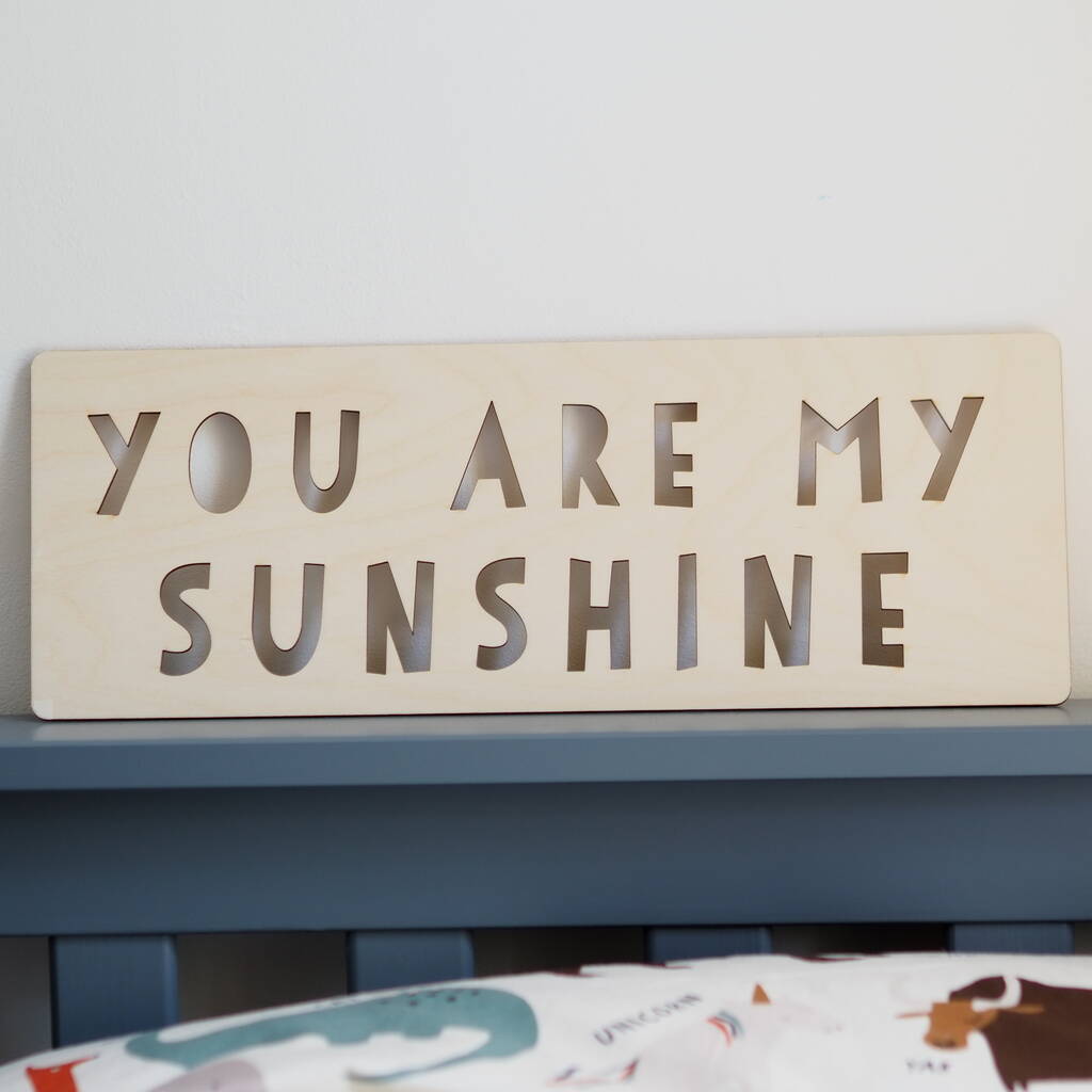 Wooden 'You Are My Sunshine' Father's Day Sign