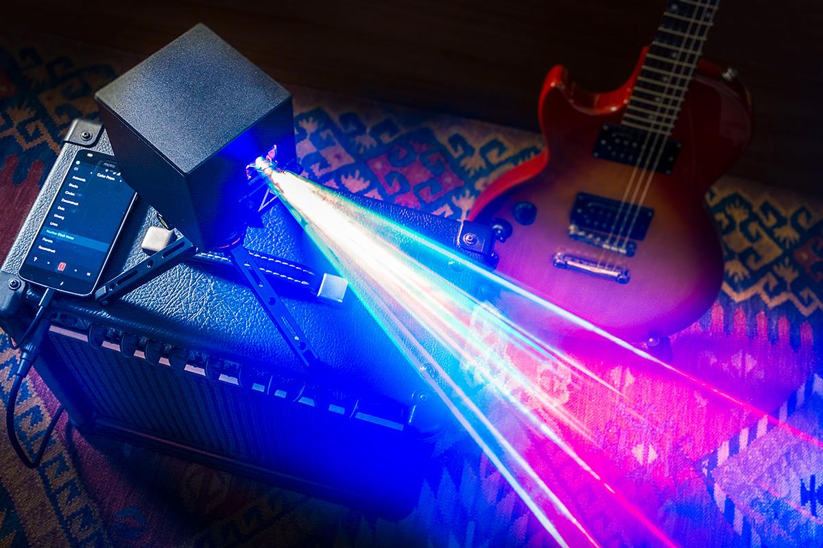 World’s Smallest & First Battery-powered Laser Show Projector