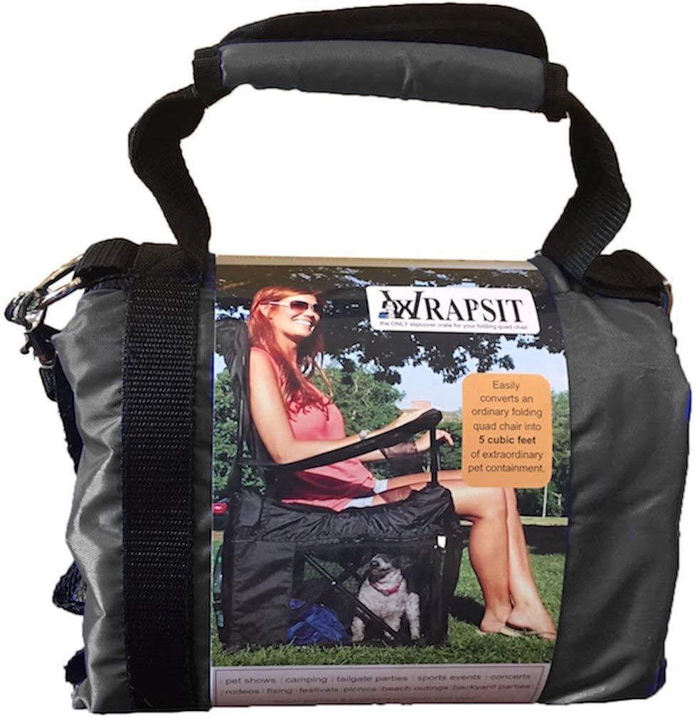 Wrapsit That Converts Lawn Chair Into A Pet Crate