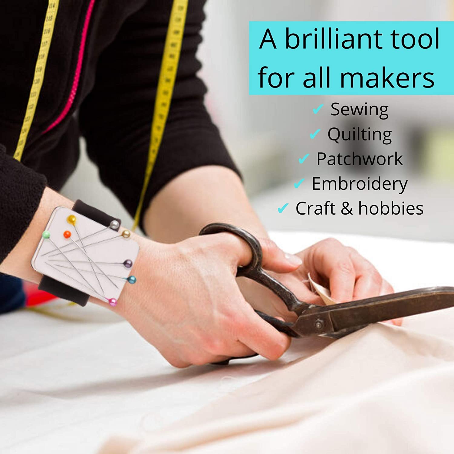 Wristband for Sewing Pins