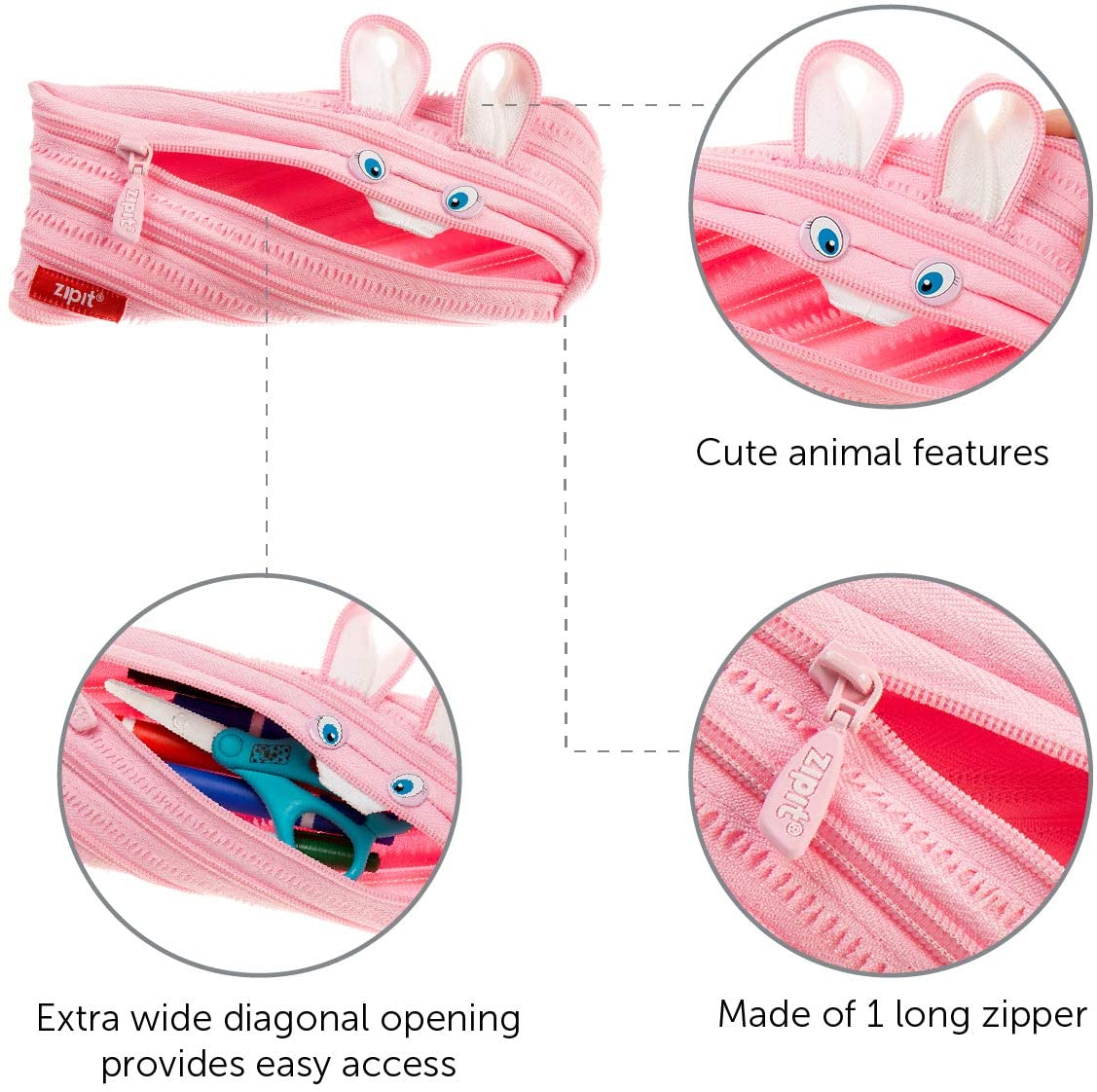 Zipit Bunny Pencil Case