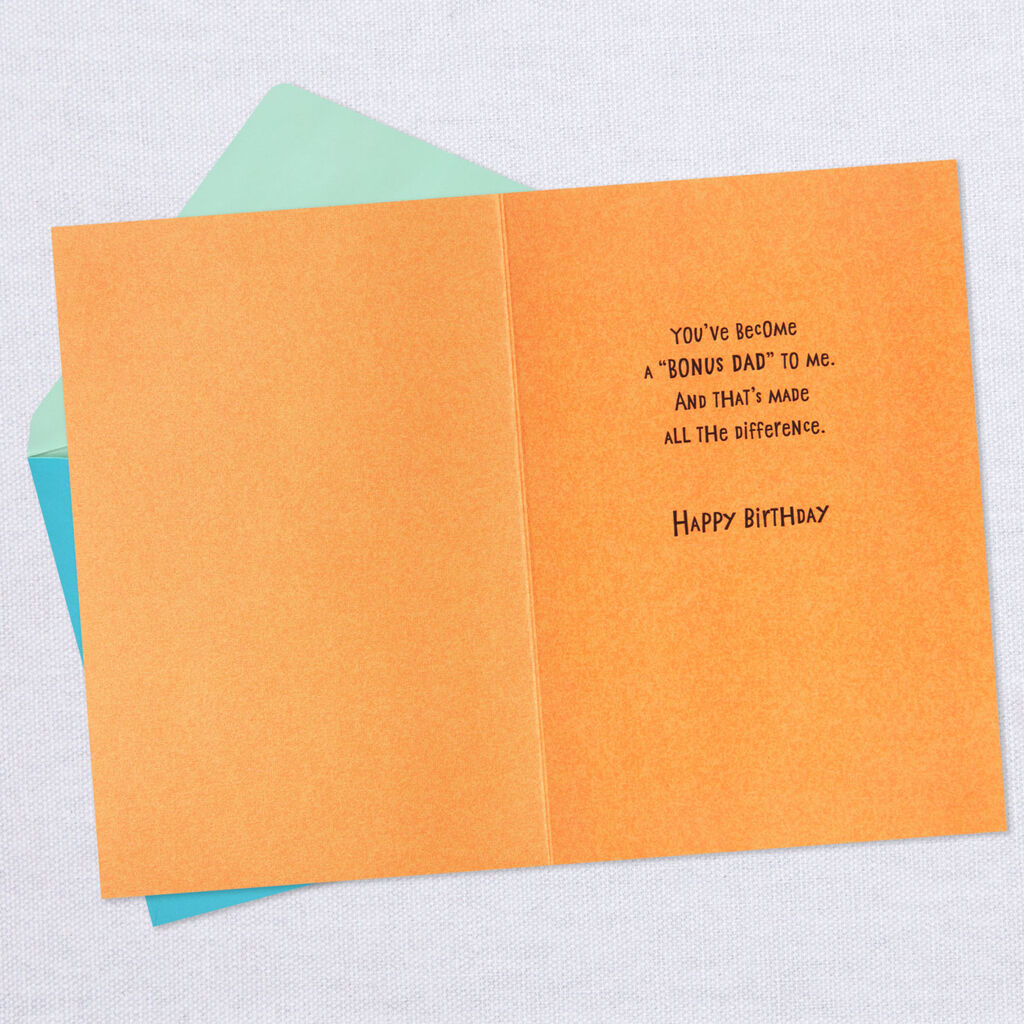 Bonus Dad to Me Birthday Card