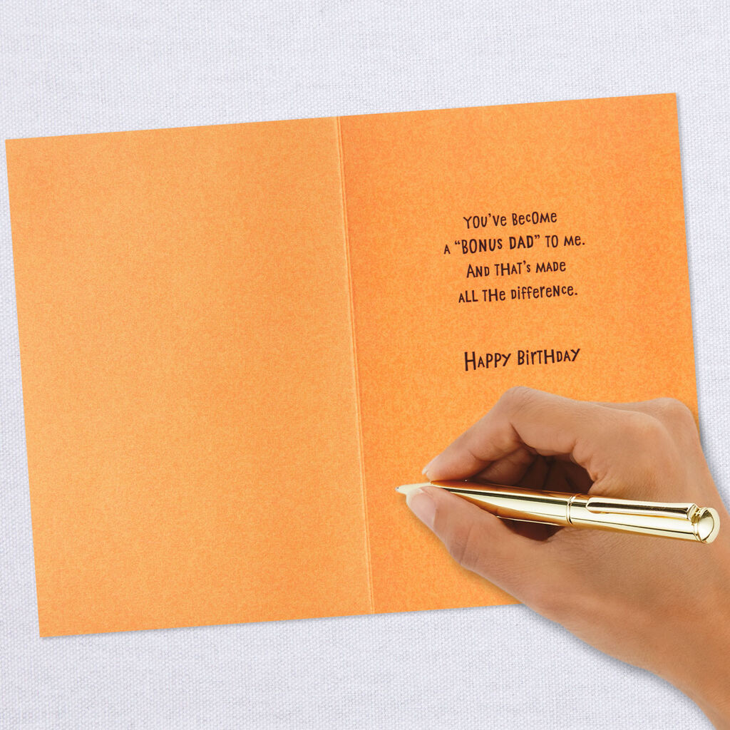 Bonus Dad to Me Birthday Card