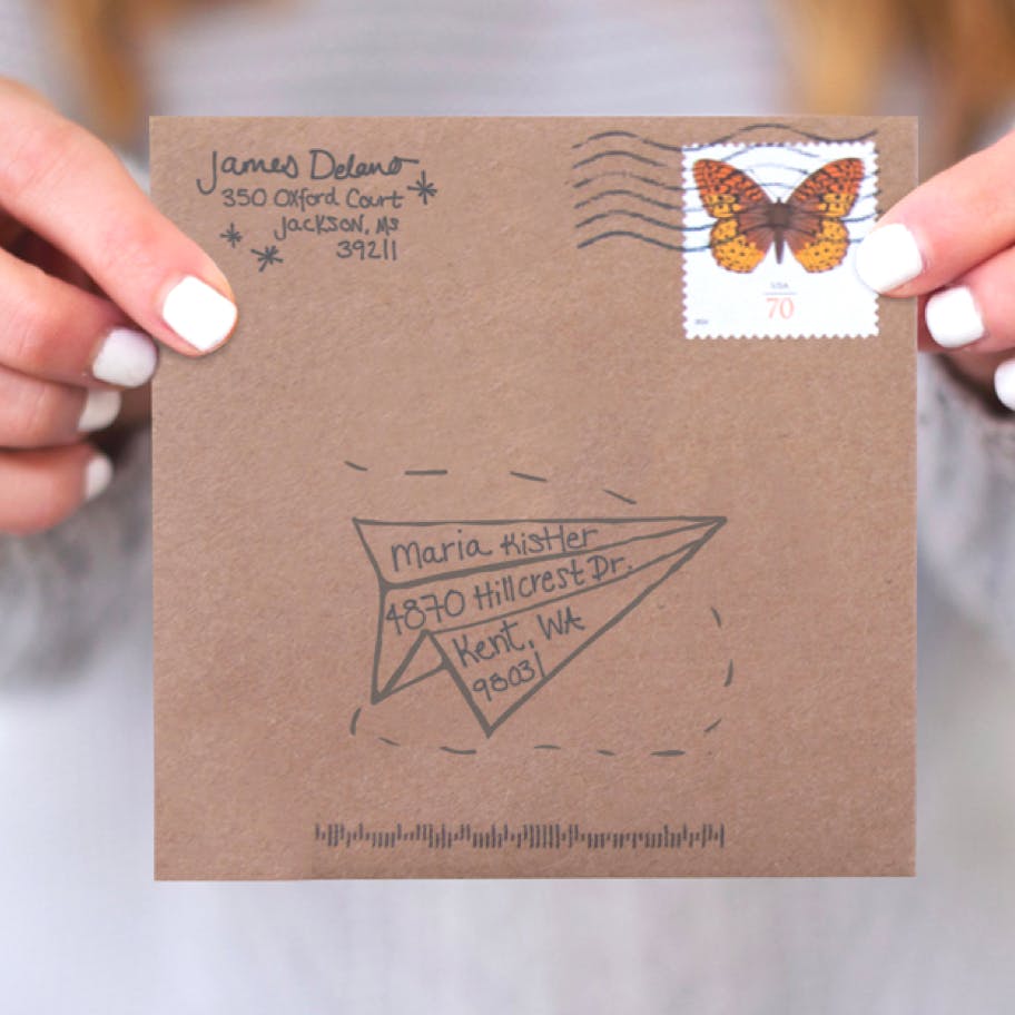 Digitally Created Handwritten Card