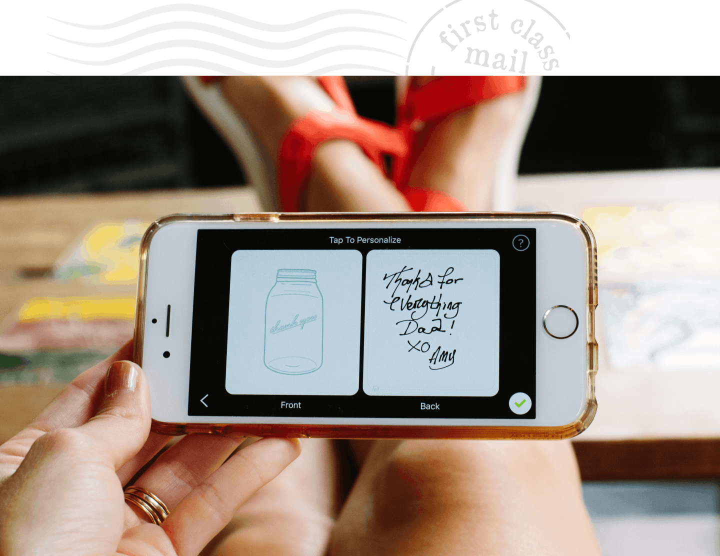 Digitally Created Handwritten Card