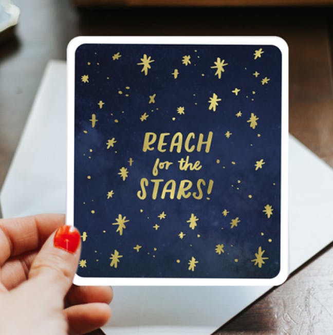 Digitally Created Handwritten Card