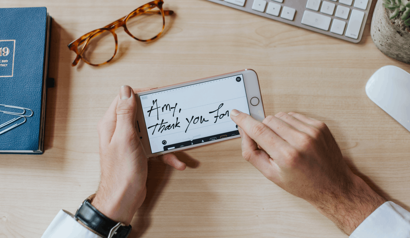 Digitally Created Handwritten Card