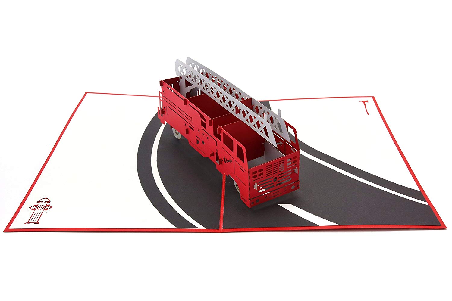 Fire Engine 3D Pop Up Card