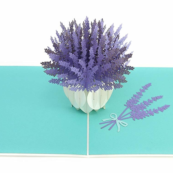 French Lavender Pop Up Card