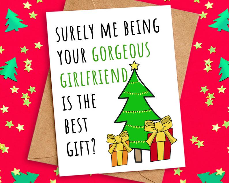 Funny Christmas Card for Boyfriend