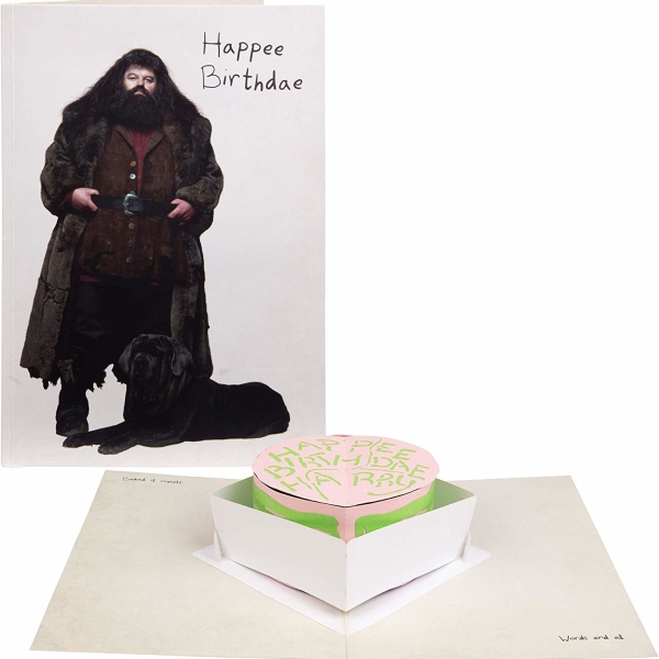 Hagrid Happy Birthday Cake Pop-Up Card