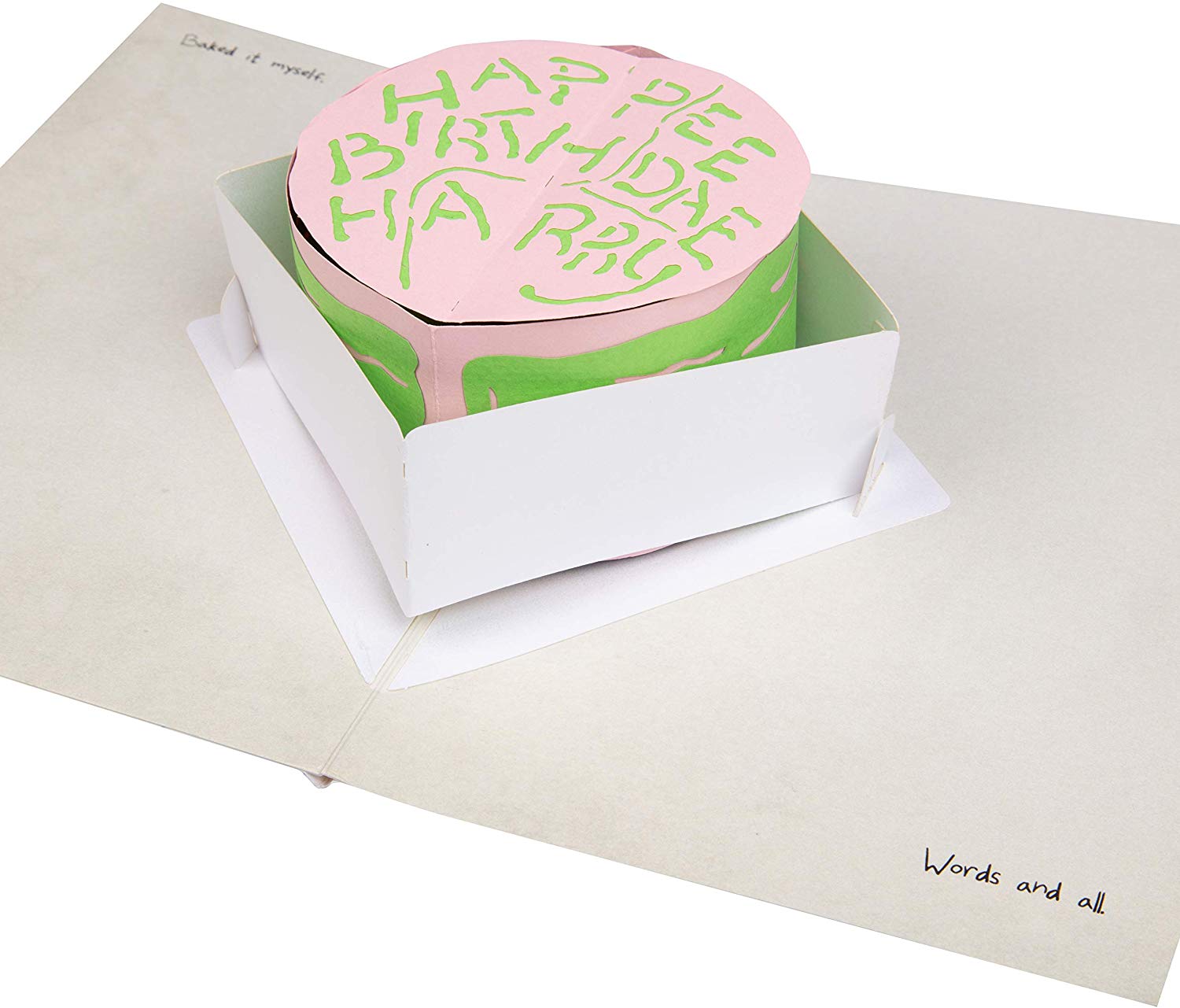 Hagrid Happy Birthday Cake Pop-Up Card