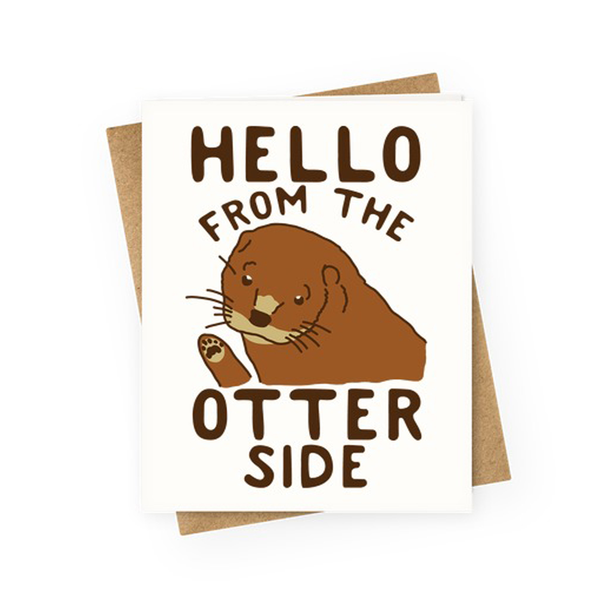 Hello From the Otter Side Card