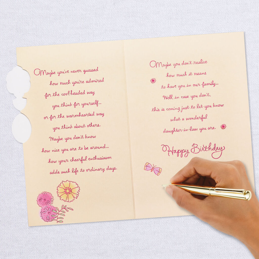 How Special You Are Birthday Card for Daughter-in-Law