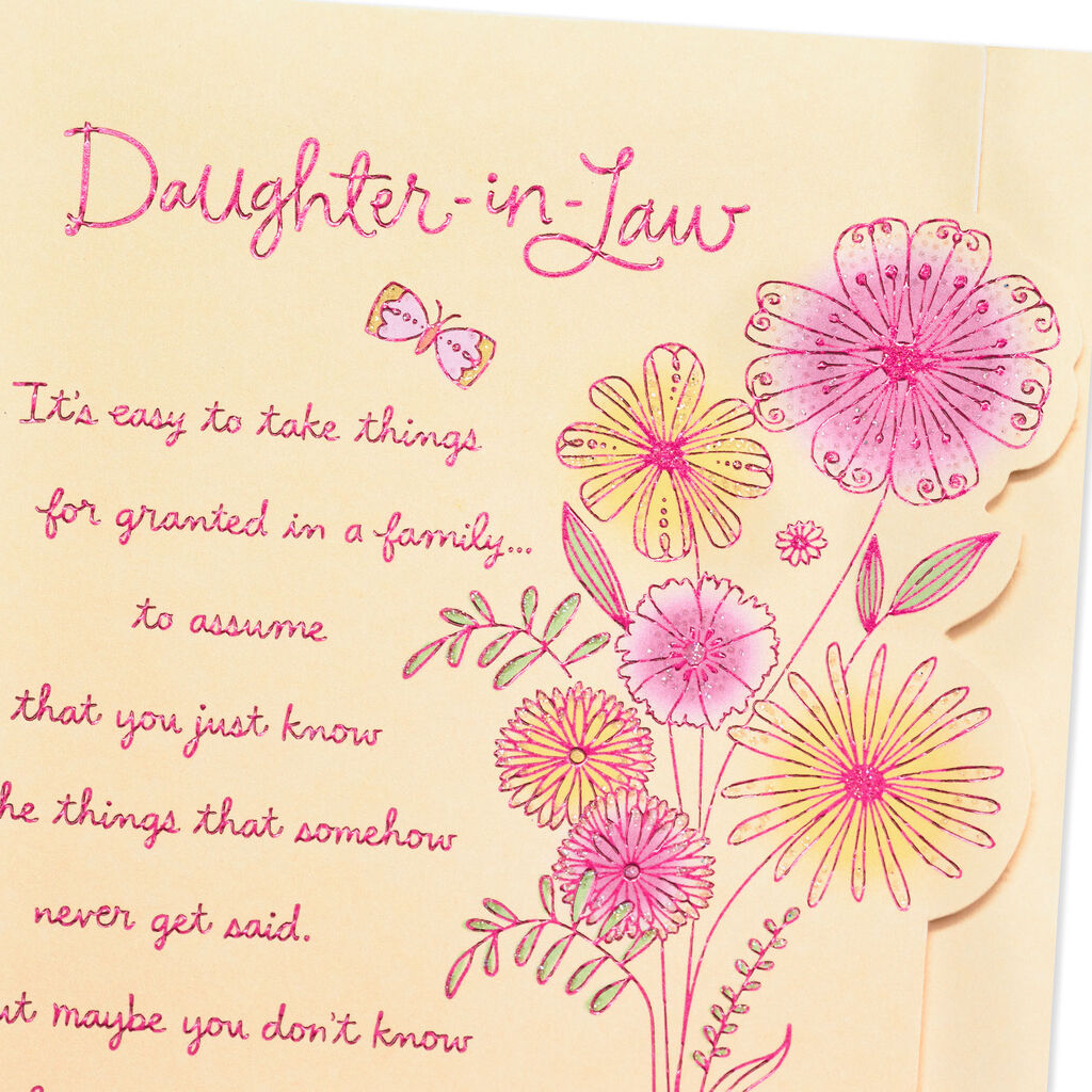 How Special You Are Birthday Card for Daughter-in-Law