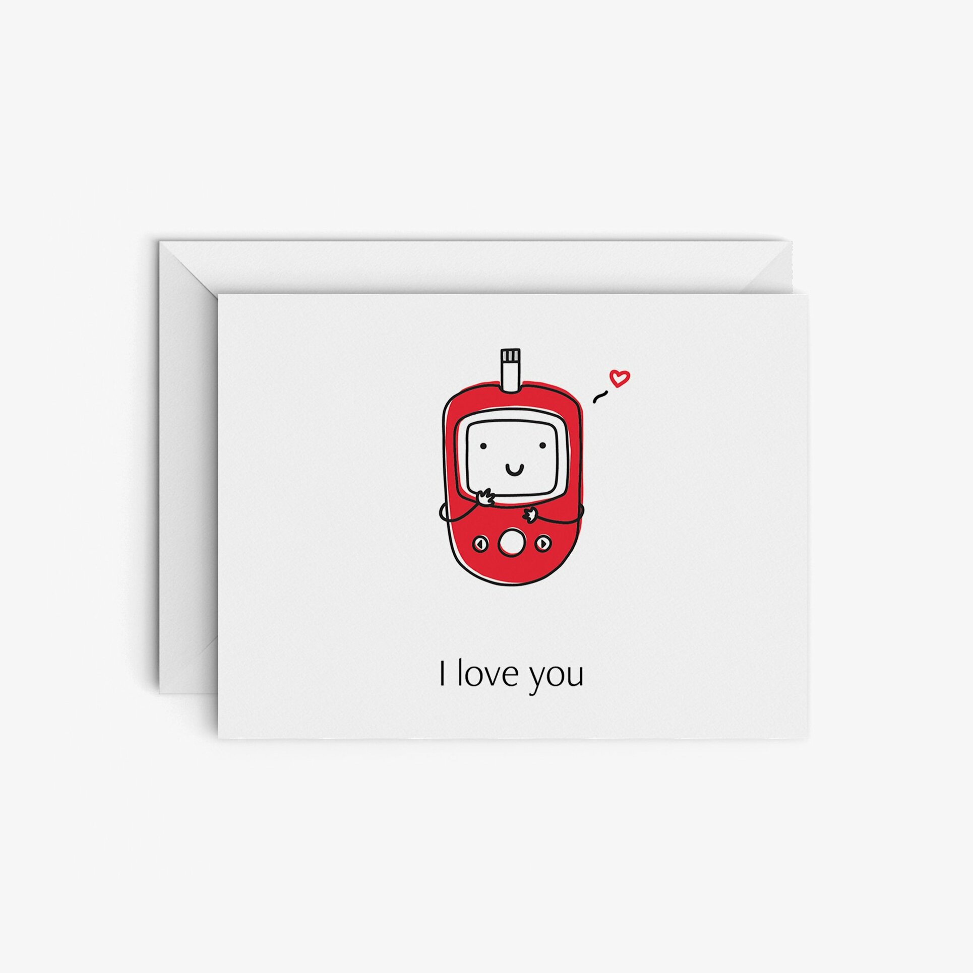 I Love You Greeting Card For Diabetics