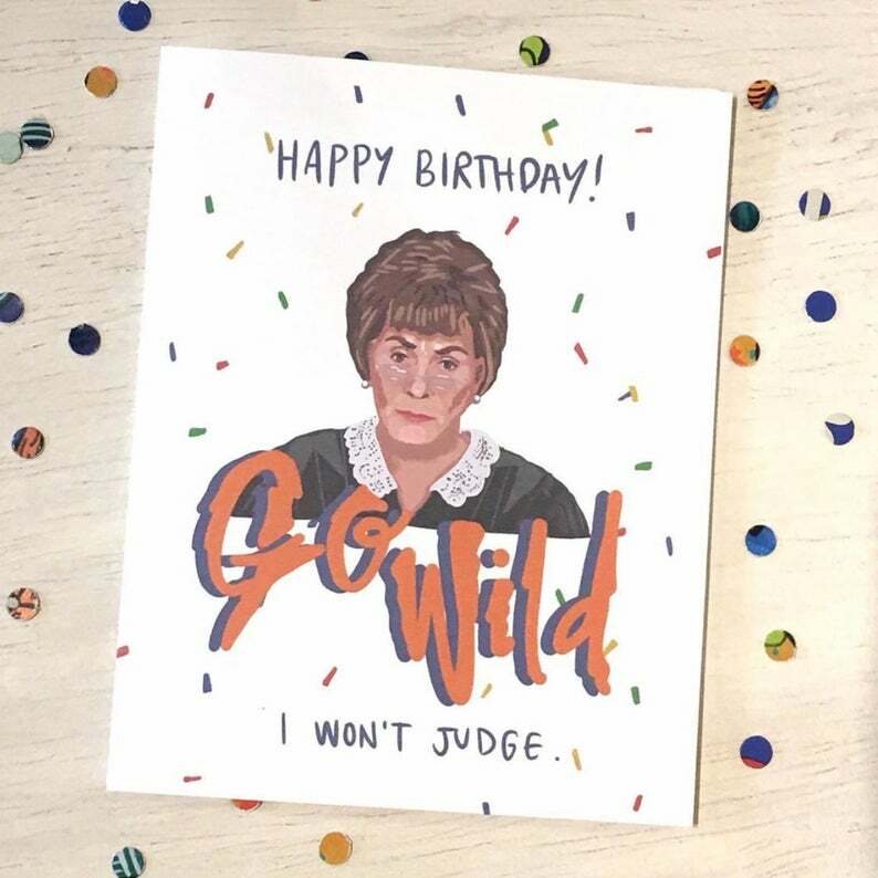 Judge Judy Birthday Card