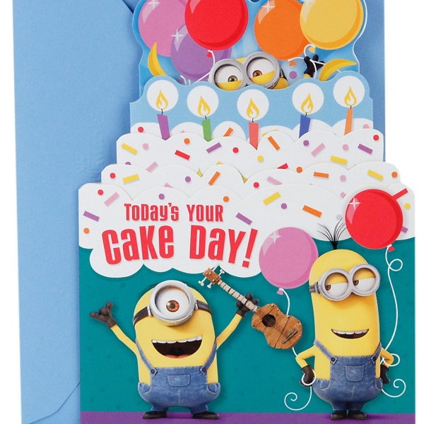 Minions Birthday Cake Card