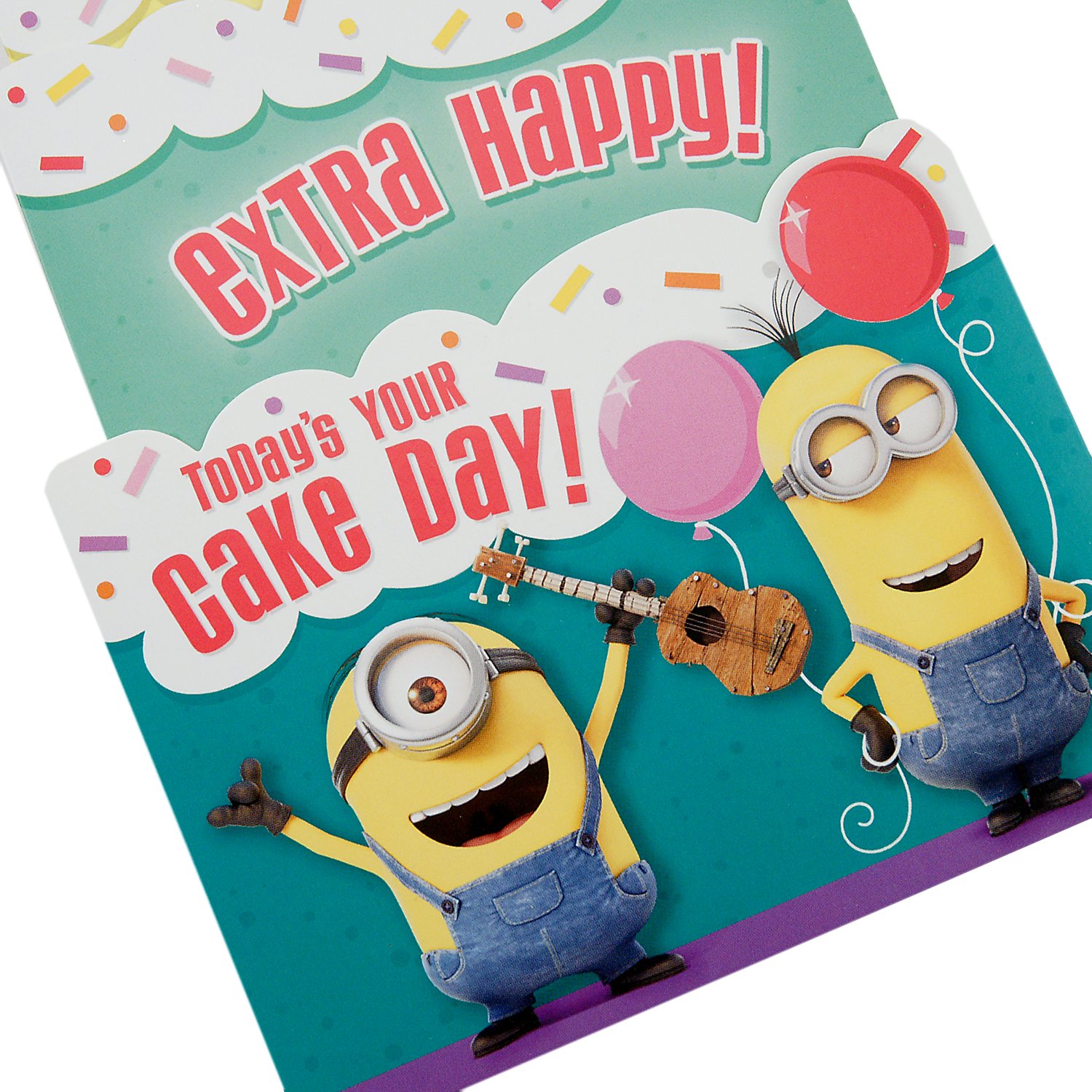 Minions Birthday Cake Card