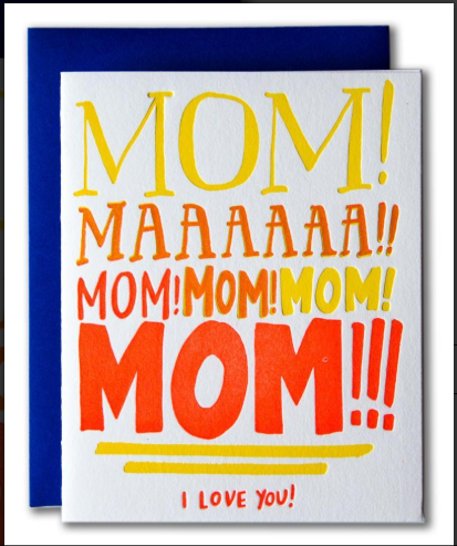 Mom!!! I Love You! Card