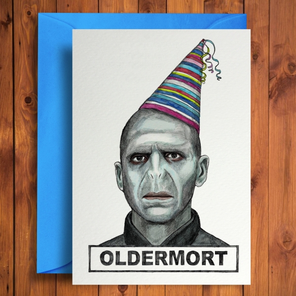 Oldermort Greeting Card