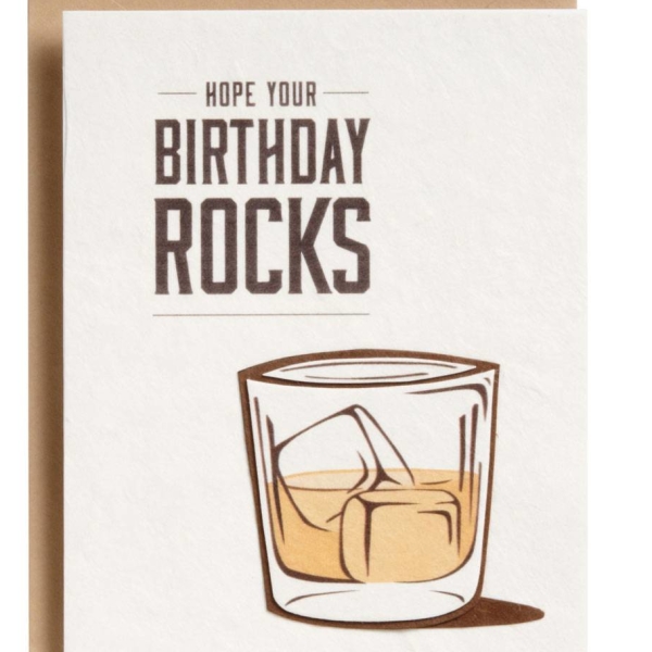 On The Rocks Birthday Card