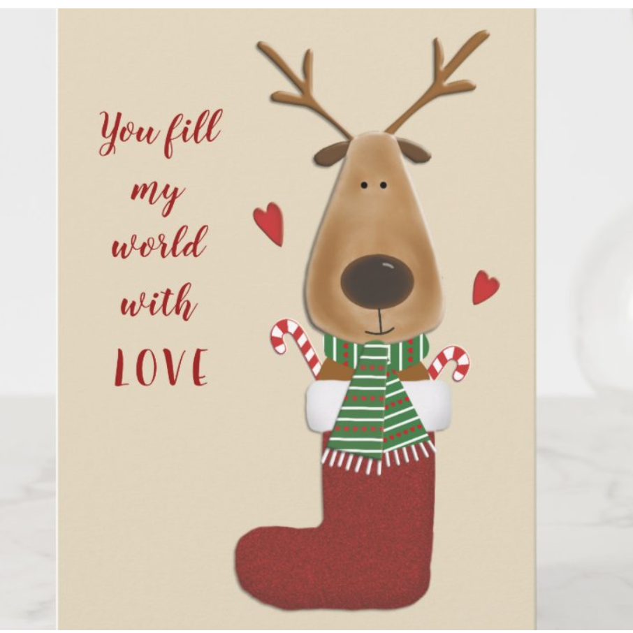 Partner Christmas Greeting Holiday Card