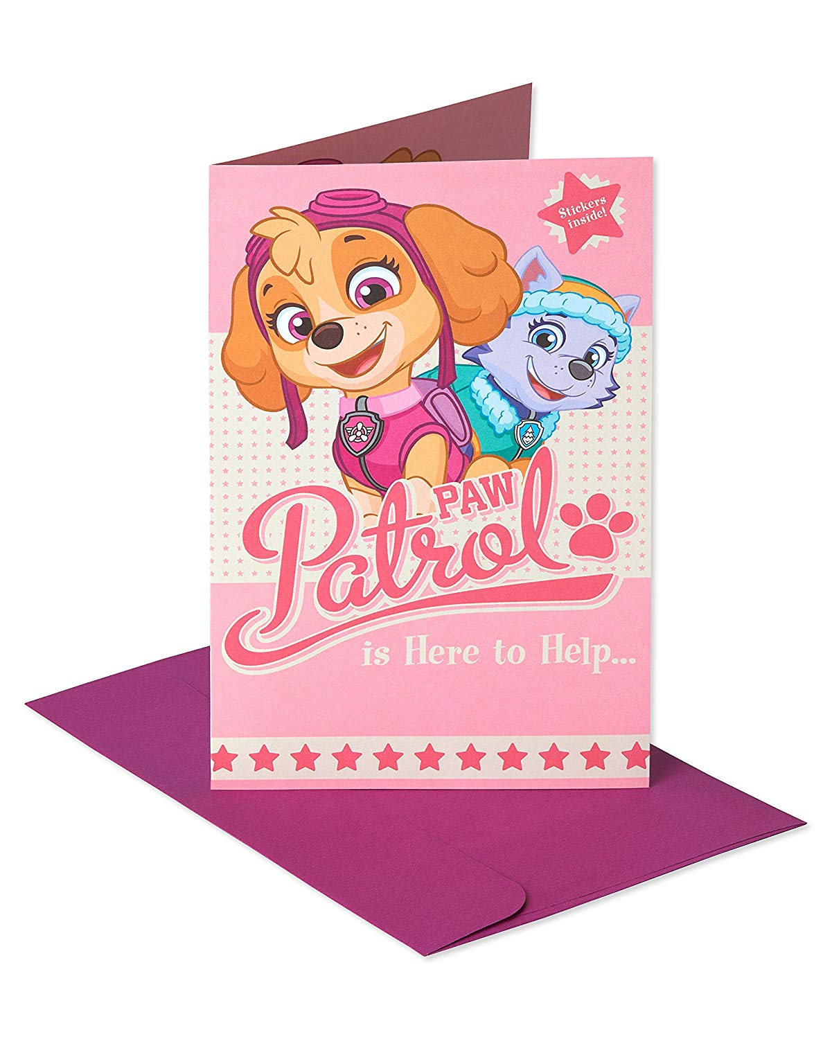 Paw Patrol Birthday Card for Girl 