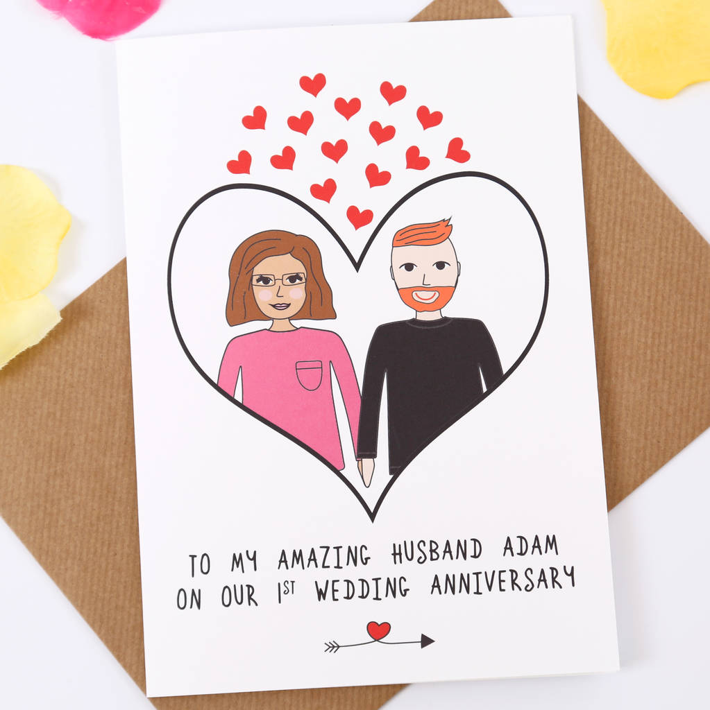 Personalised Anniversary Love Card